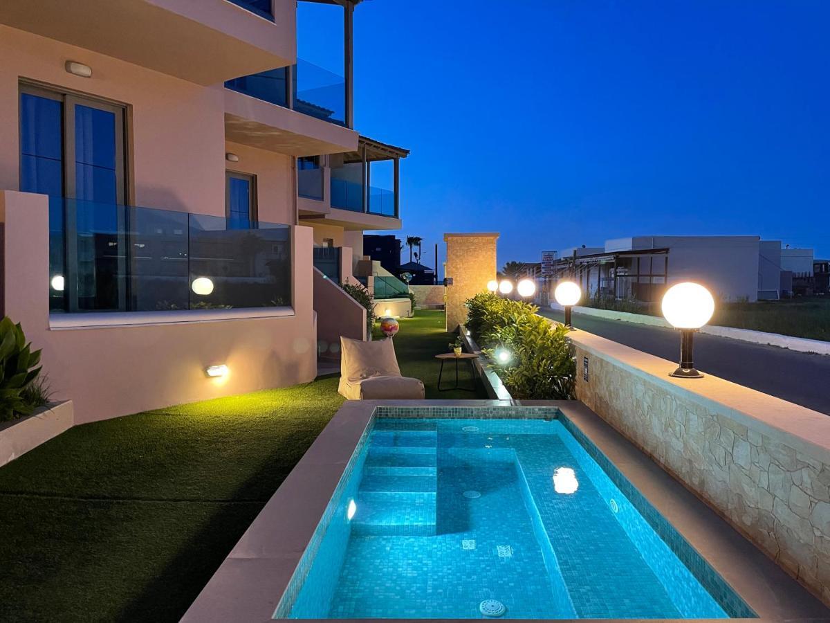 Aegean Breeze Luxury Apartments Next To The Sea Maleme Extérieur photo